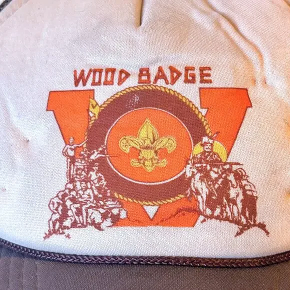 Vintage BSA Trucker Snapback Boy Scouts of America USA Wood Badge Collectible - Picture 6 of 9